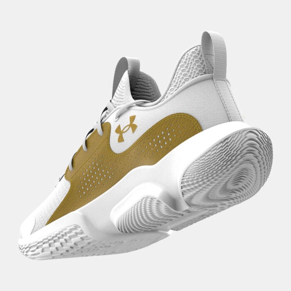 Under Armour UA Flow FUTR X 3 Basketball Shoes 3026630-103 WHITE GOLD M10/W11.5 - Picture 2 of 7